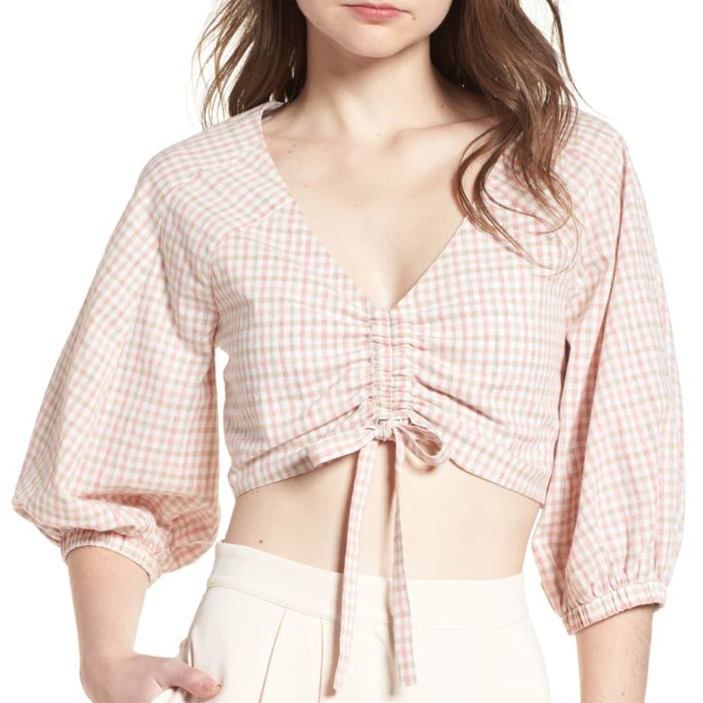 2 For $25 Chriselle X J.O.A. Ruched Crop Top